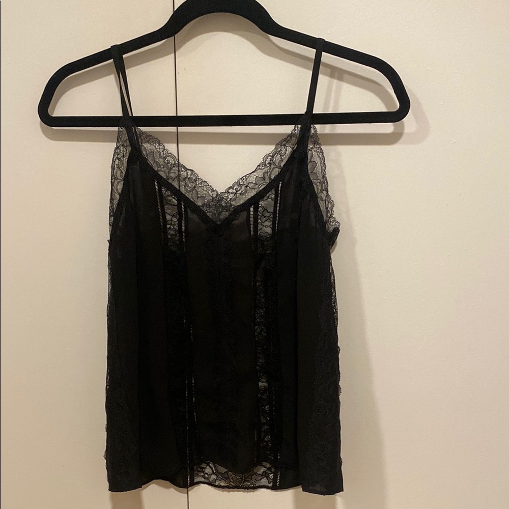 Black Lace Alice + Olivia Camisole Top
